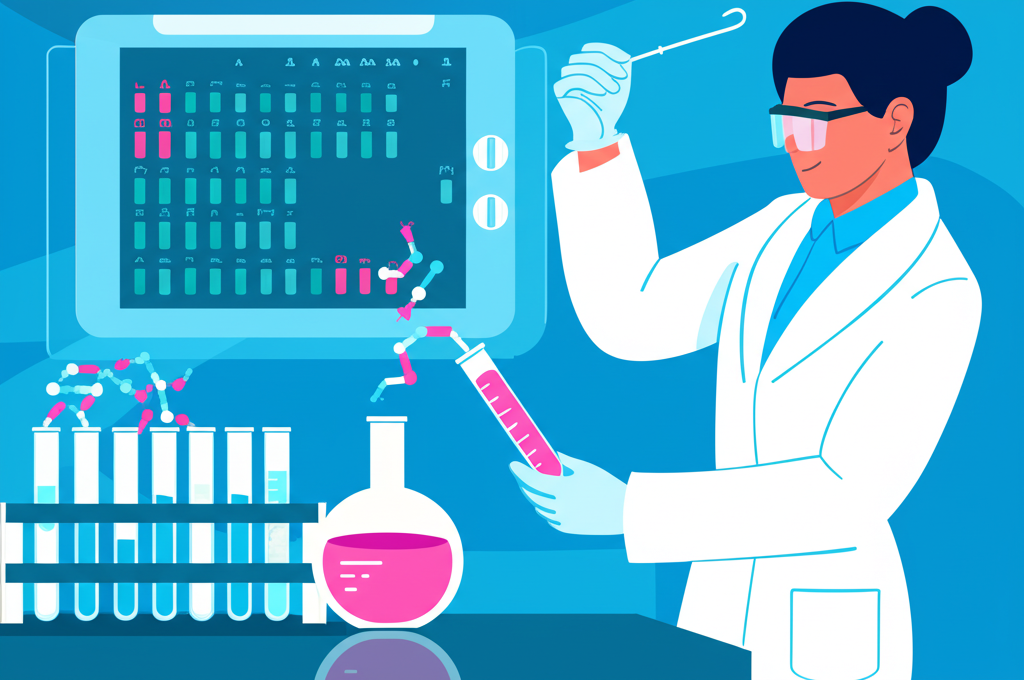 Peptide Research Illustration